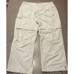EMS Eastern Mountain Sports Men's 36 Convertible Hiking Fishing Zip Pants Shorts